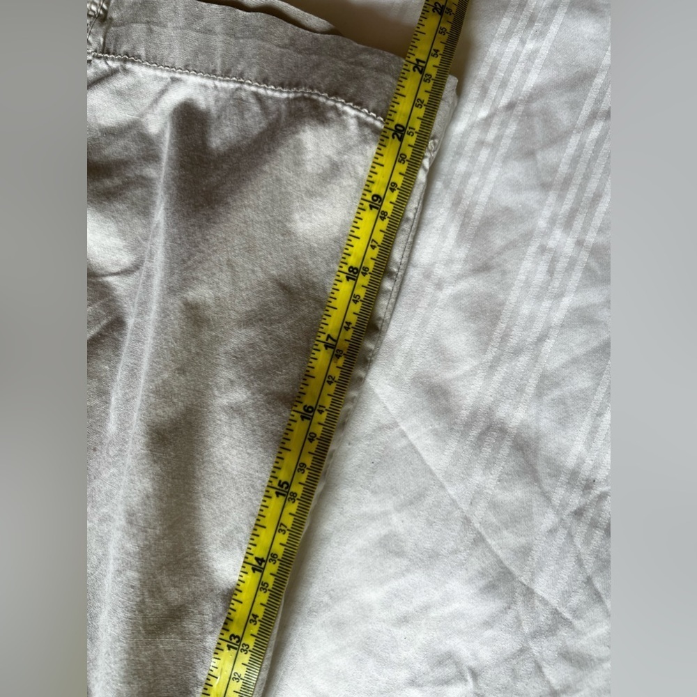 JM Collection Women's Pants Size 12 White Cotton Spandex Cropped. Capri - Picture 10 of 14